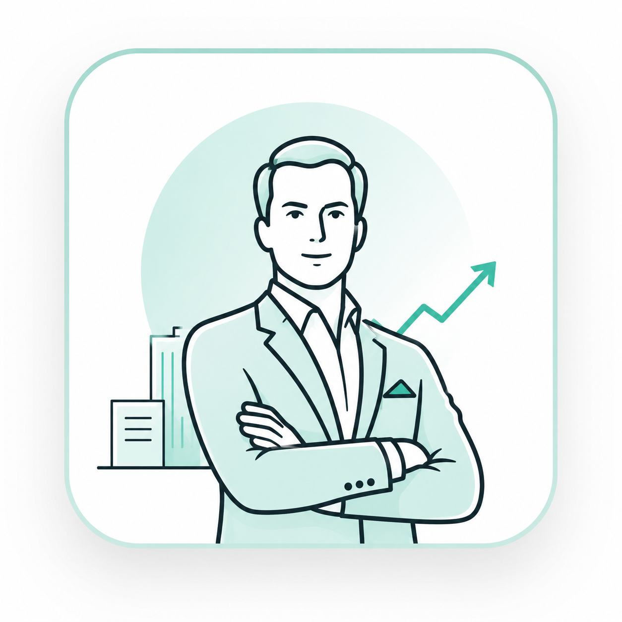 Illustration of a managing director or owner