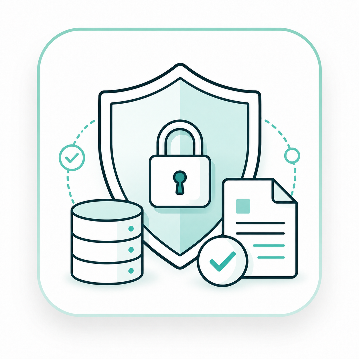 Illustration of data security and protection